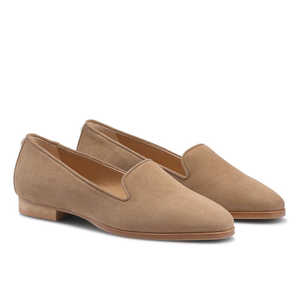 Dámské Baleríny Russell & Bromley Smoking Šaty Hnědé | CZ-53928F