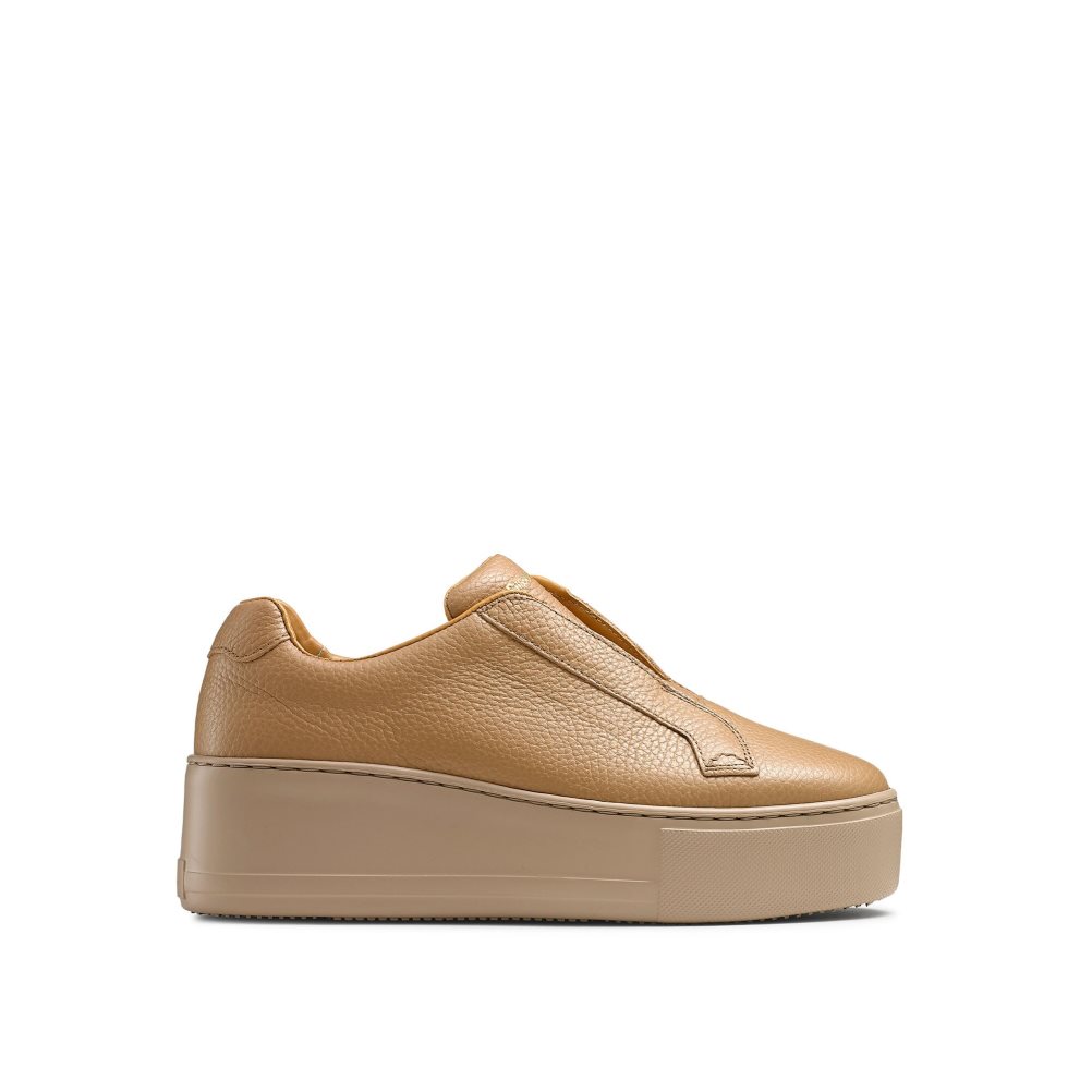 Dámské Boty Na Platformy Russell & Bromley Park Up Flatform Laceless Světle Hnědé | CZ-01859R