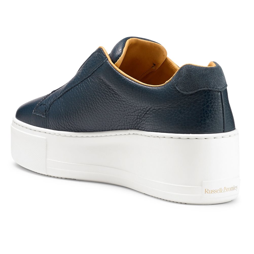 Dámské Boty Na Platformy Russell & Bromley Park Up Flatform Laceless Tmavě Blankyt | CZ-30879L