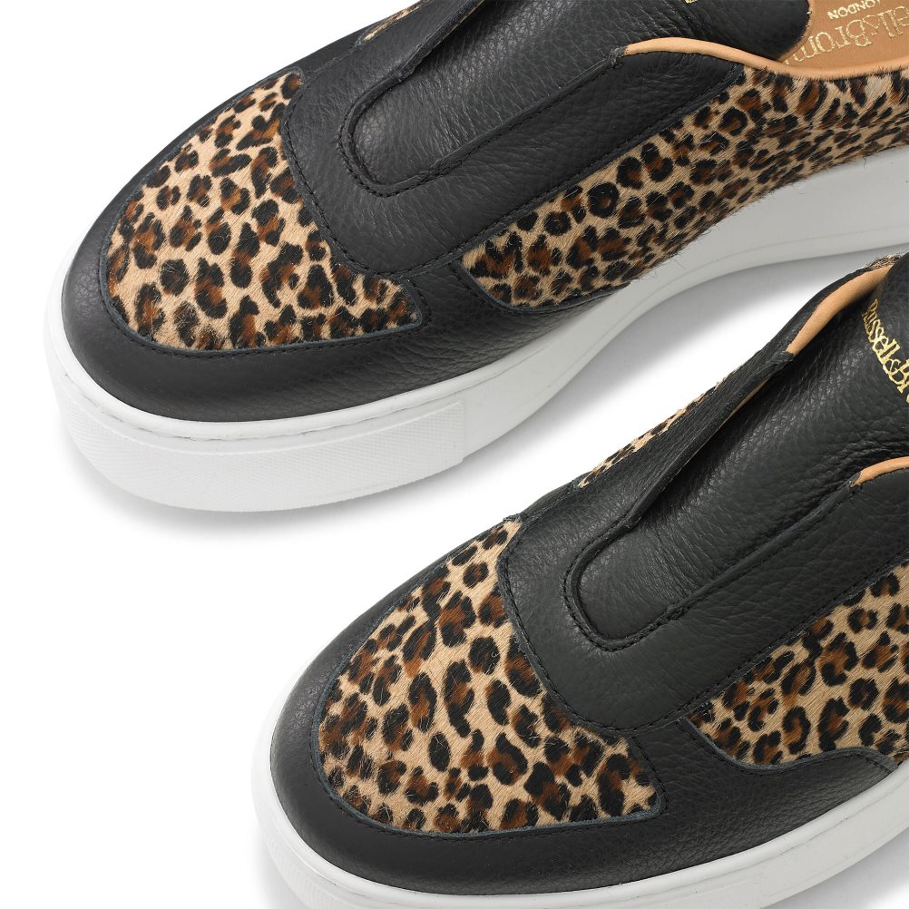 Dámské Boty Na Platformy Russell & Bromley Park Ave Laceless Leopard | CZ-51897I