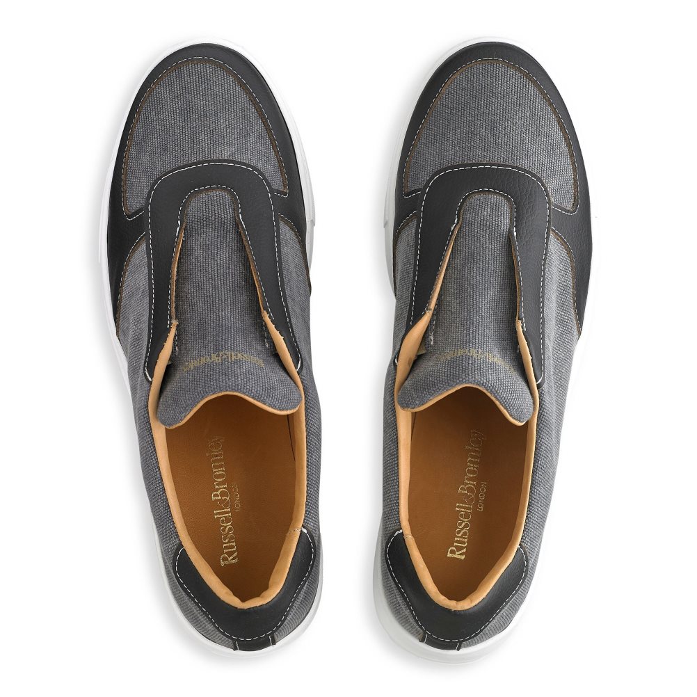 Dámské Boty Na Platformy Russell & Bromley Park Ave Eco Flatform Šedé | CZ-51980F