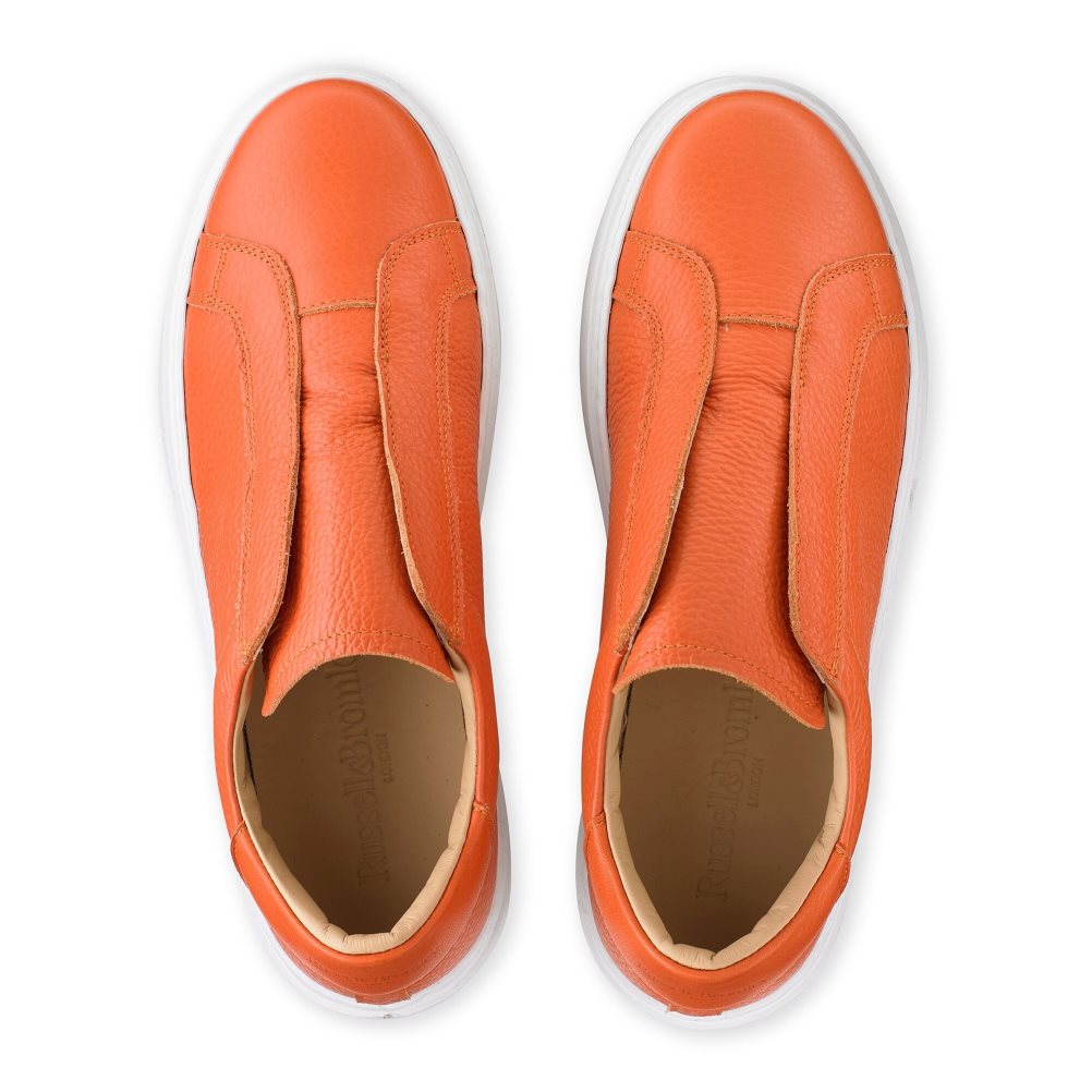 Dámské Boty Na Platformy Russell & Bromley Dream Laceless Oranžové | CZ-73056G