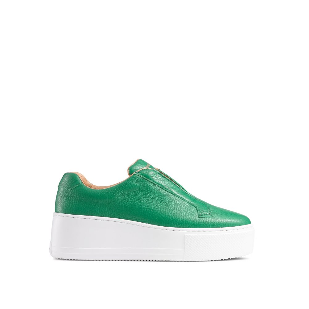 Dámské Boty Na Platformy Russell & Bromley Park Up Flatform Laceless Zelene | CZ-93704R