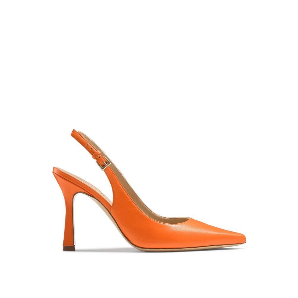 Dámské Lodičky Russell & Bromley Slingback Point Oranžové | CZ-78245C