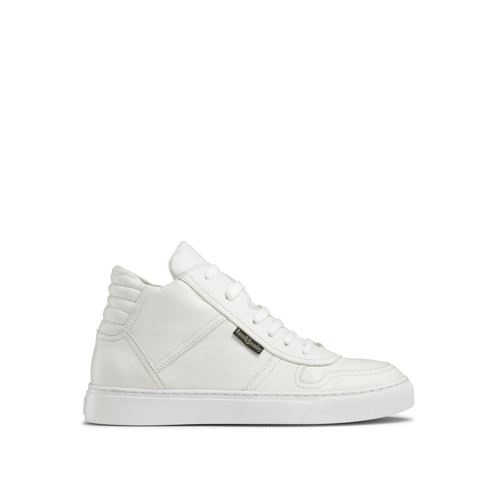 Dámské Tenisky Russell & Bromley Hornet High Top Bílé | CZ-81905W