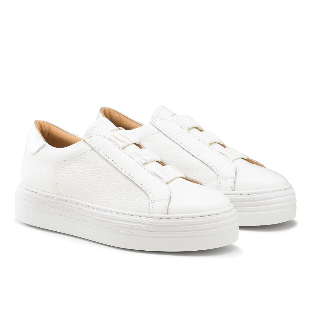 Dámské Tenisky Russell & Bromley Sirius Flatform Bílé | CZ-29067H