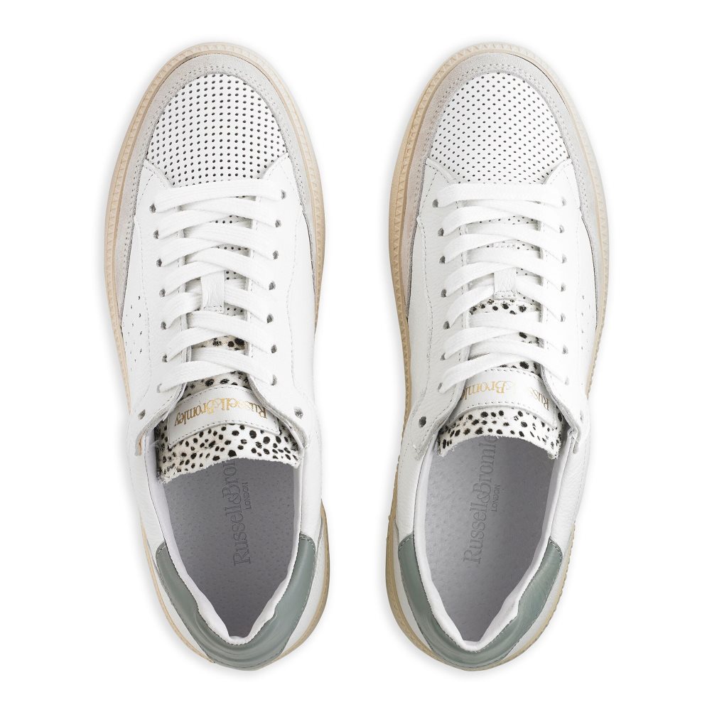 Dámské Tenisky Russell & Bromley Whisper Low Top Bílé | CZ-20497F