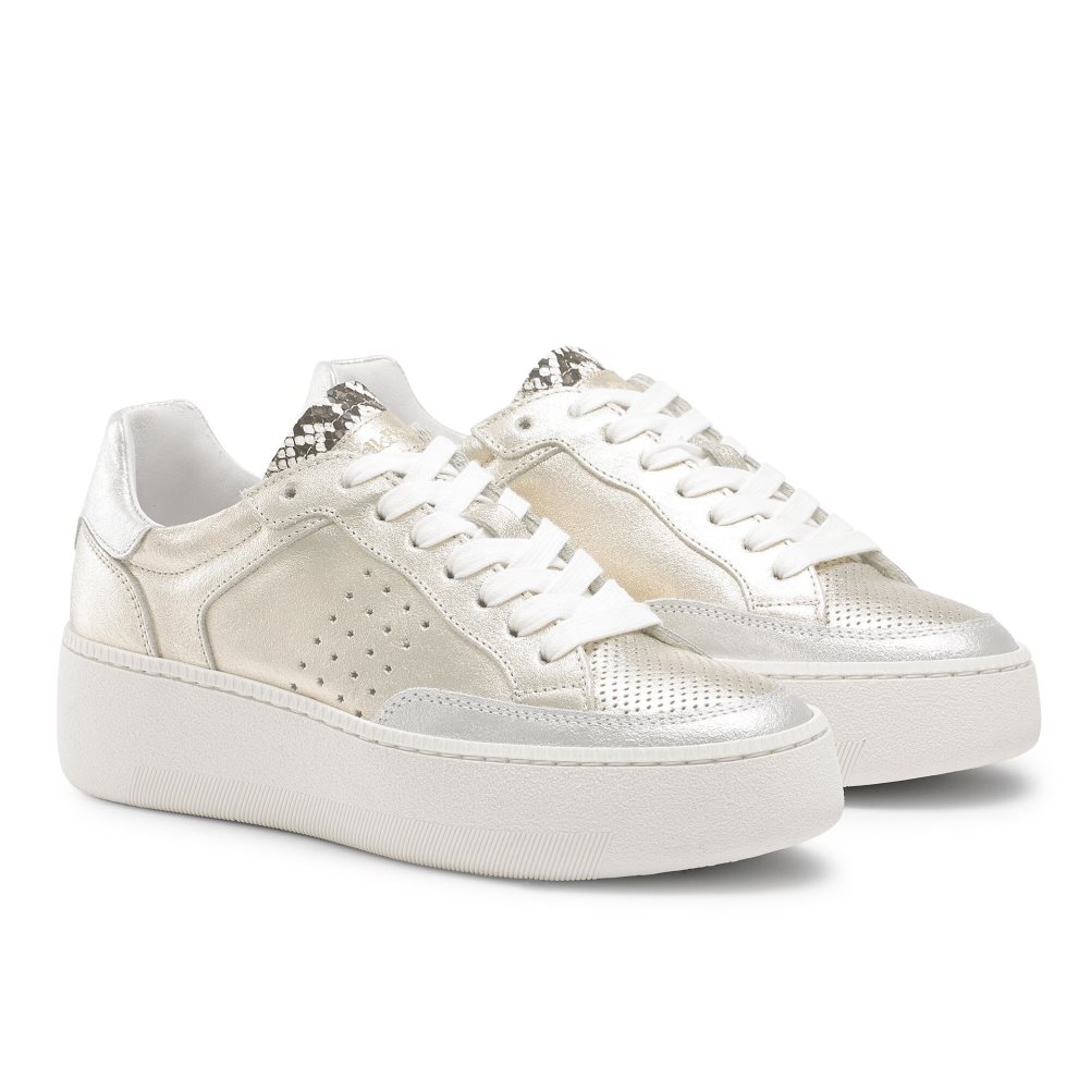 Dámské Tenisky Russell & Bromley Whisper Low Top Zlaté | CZ-98601A