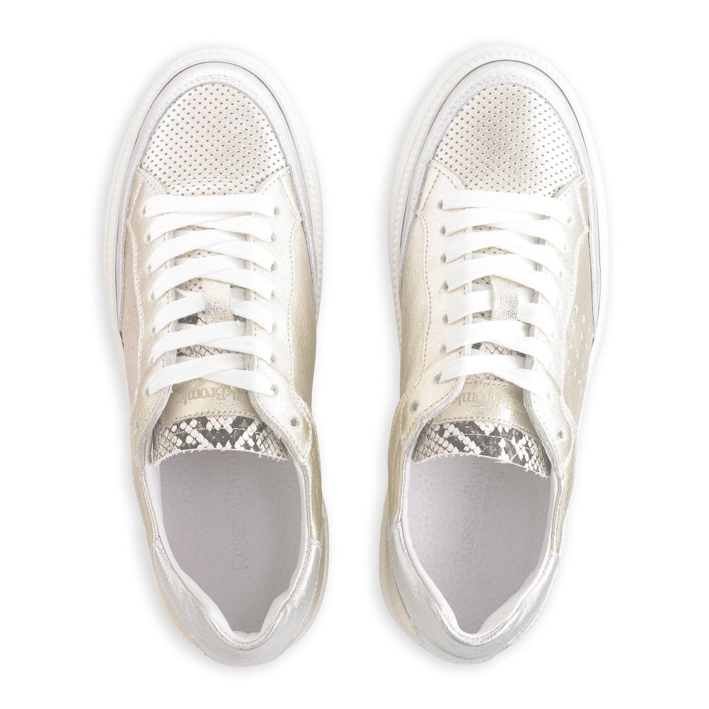 Dámské Tenisky Russell & Bromley Whisper Low Top Zlaté | CZ-98601A