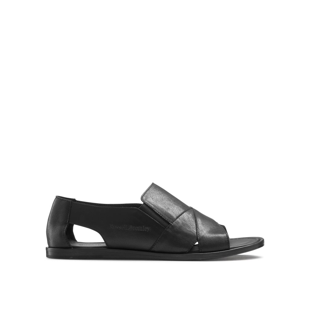 Pánské Boty Casual Russell & Bromley San Domino Open Špicí Slip On Černé | CZ-78495L