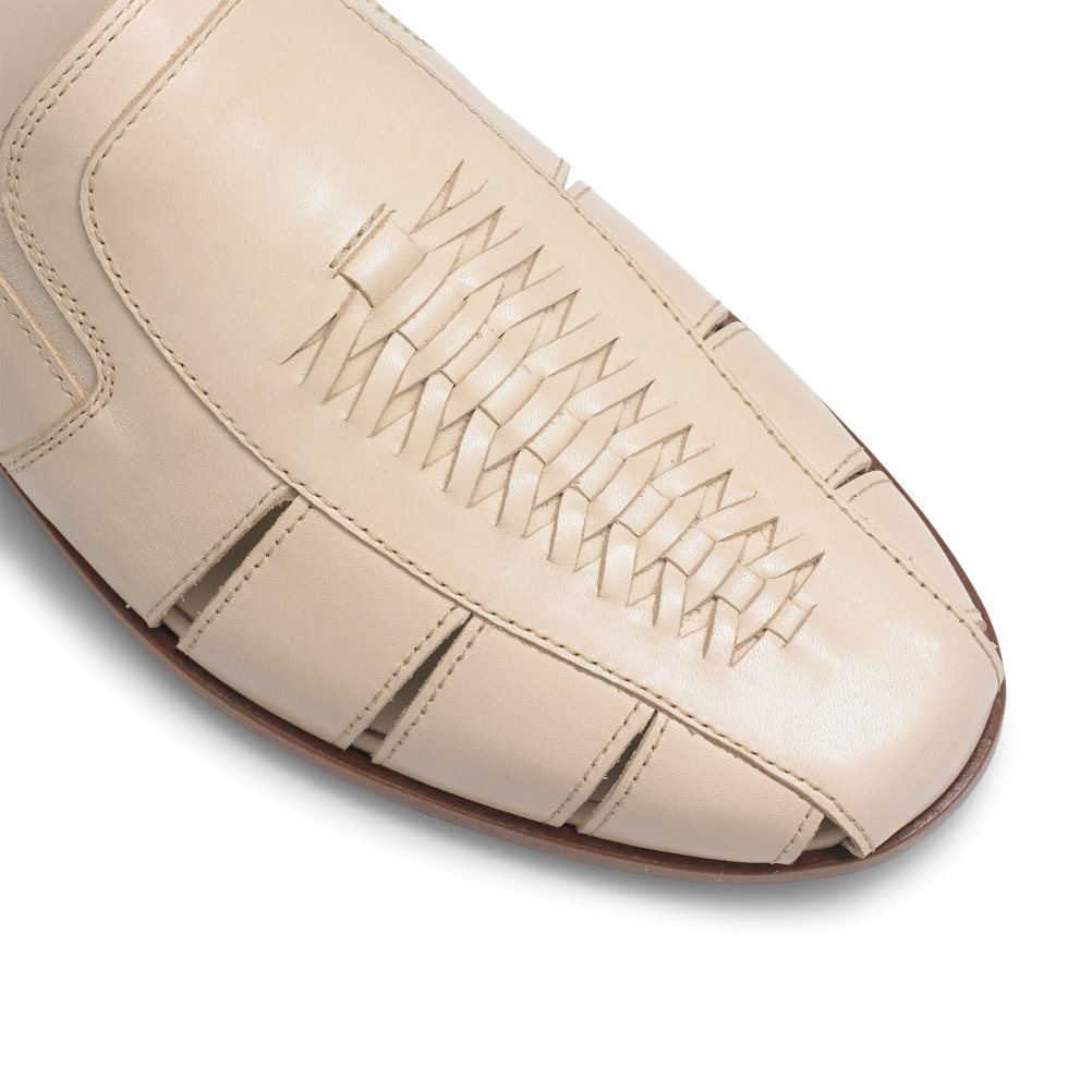 Pánské Boty Casual Russell & Bromley Southend Weave Detail Slip On Béžový | CZ-42653G