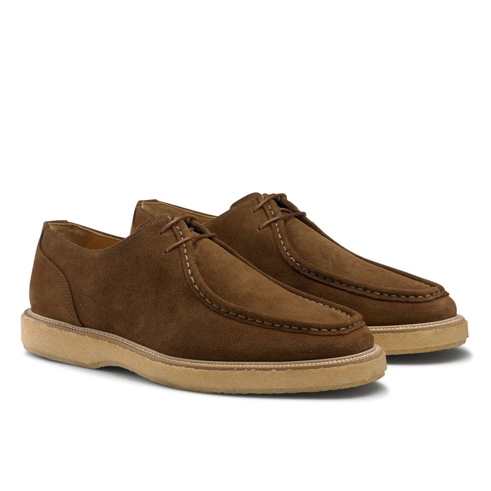 Pánské Boty Derby Russell & Bromley Algonquin Crepe Sole Trappeur Hnědé | CZ-56721B