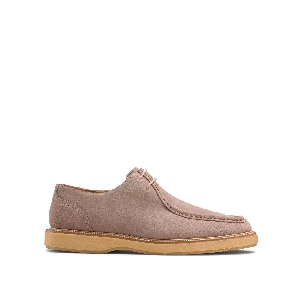 Pánské Boty Derby Russell & Bromley Algonquin Crepe Sole Trappeur Růžové | CZ-93056H