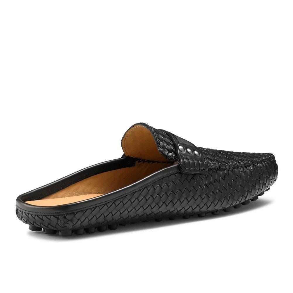 Pánské Loafers Russell & Bromley Cabriolet Backless Černé | CZ-84639T