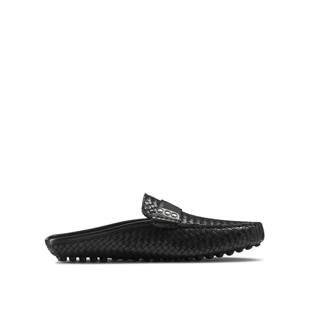 Pánské Loafers Russell & Bromley Cabriolet Backless Černé | CZ-84639T