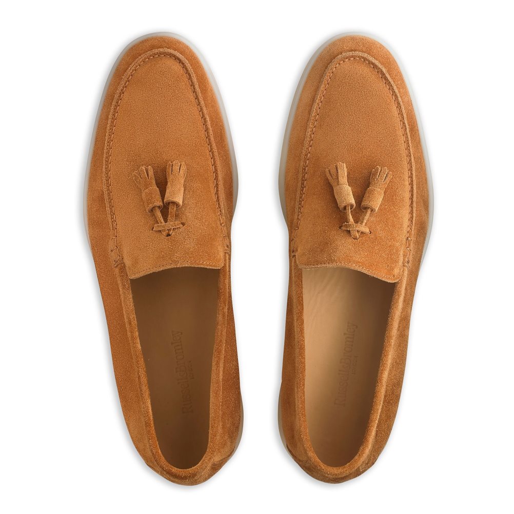 Pánské Loafers Russell & Bromley Cambria Tassel Hnědé | CZ-24687U