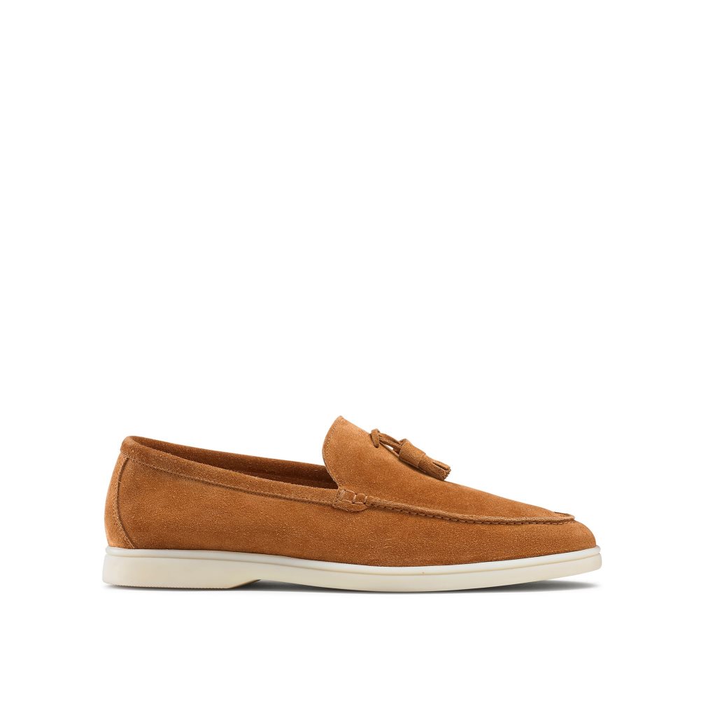 Pánské Loafers Russell & Bromley Cambria Tassel Hnědé | CZ-24687U