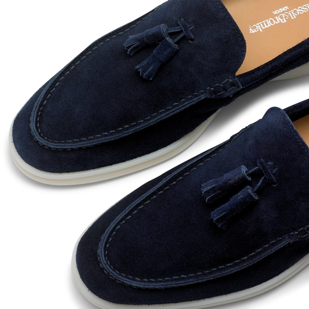 Pánské Loafers Russell & Bromley Cambria Tassel Tmavě Blankyt | CZ-35418G