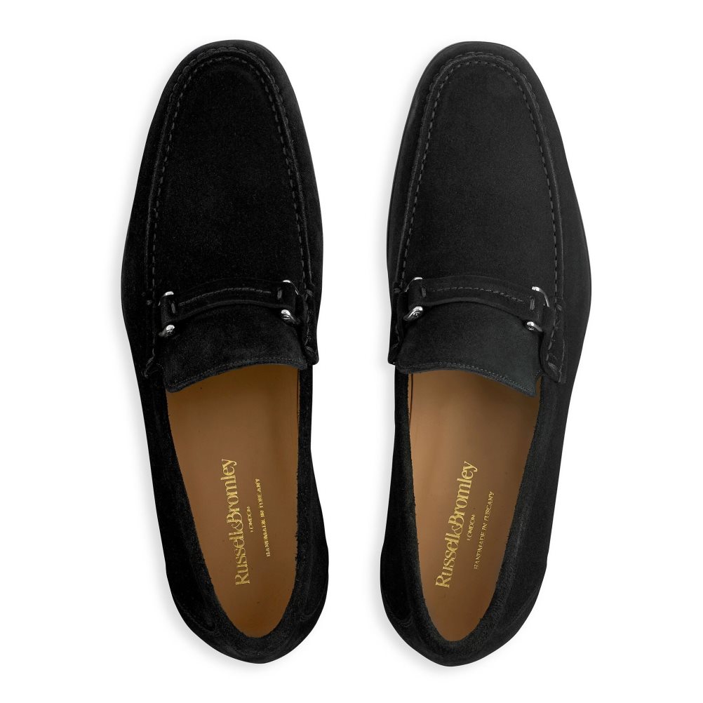 Pánské Mokasíny Russell & Bromley Elite Slip On Černé | CZ-13026G