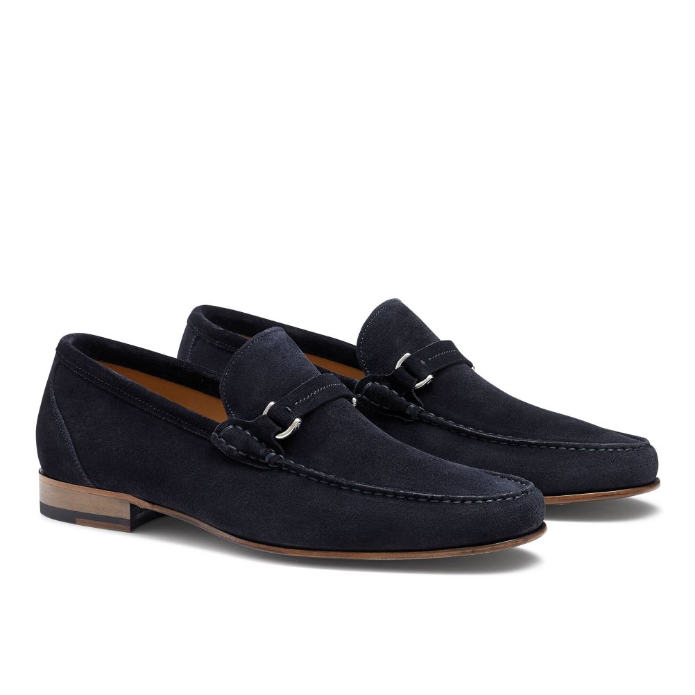 Pánské Mokasíny Russell & Bromley Elite Slip On Tmavě Blankyt | CZ-21095F