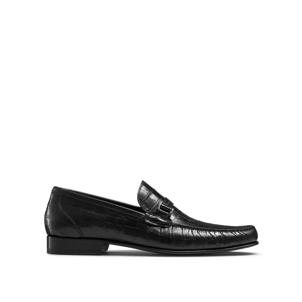 Pánské Mokasíny Russell & Bromley Elite Slip On Černé | CZ-30285L