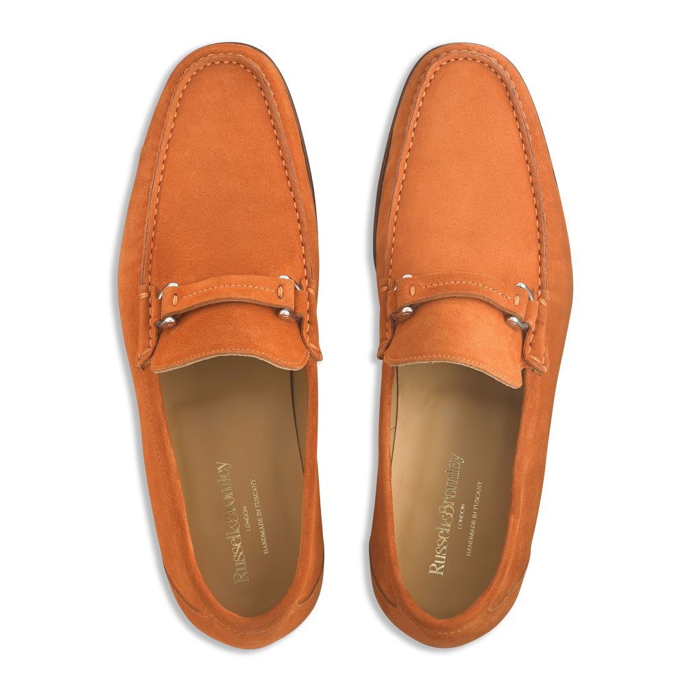 Pánské Mokasíny Russell & Bromley Elite Slip On Oranžové | CZ-70254Y