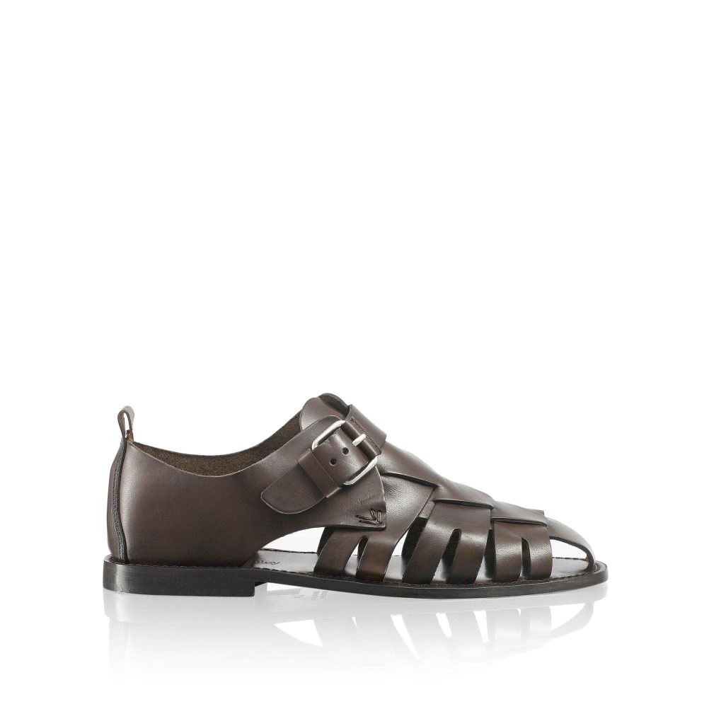 Pánské Sandály Russell & Bromley Neptune Buckled Fisherman Čokolády | CZ-57832Y