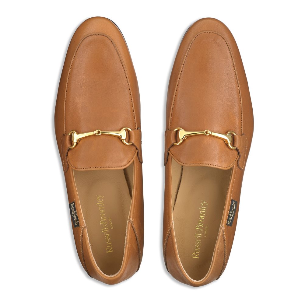 Pánské Společenské Boty Russell & Bromley Loafer M Snaffle Hnědé | CZ-04863I