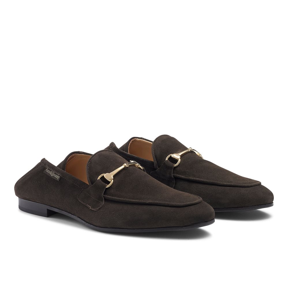 Pánské Společenské Boty Russell & Bromley Loafer M Snaffle Čokolády | CZ-25817X