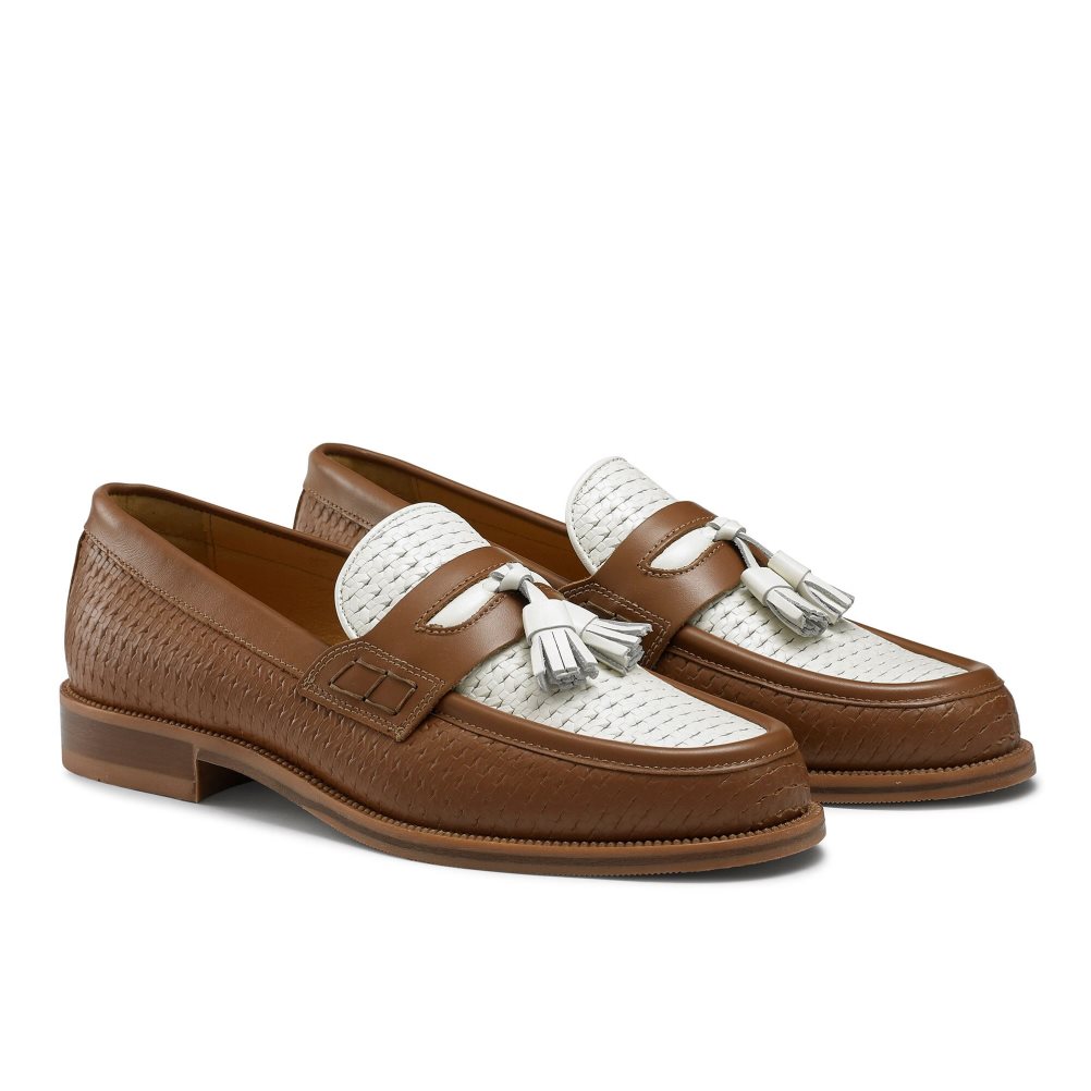 Pánské Společenské Boty Russell & Bromley Keeble 4 Tassel College Hnědé | CZ-39165Y