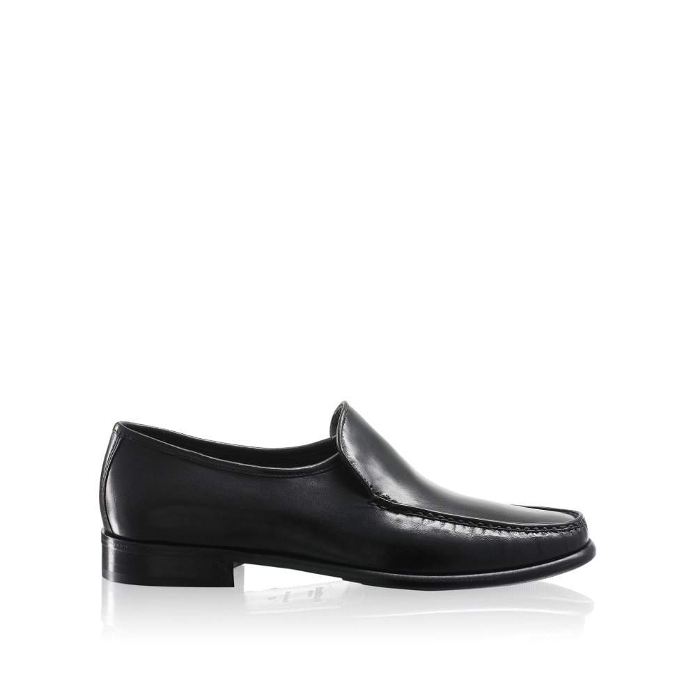 Pánské Společenské Boty Russell & Bromley Elba Plain Vamp Černé | CZ-39567C