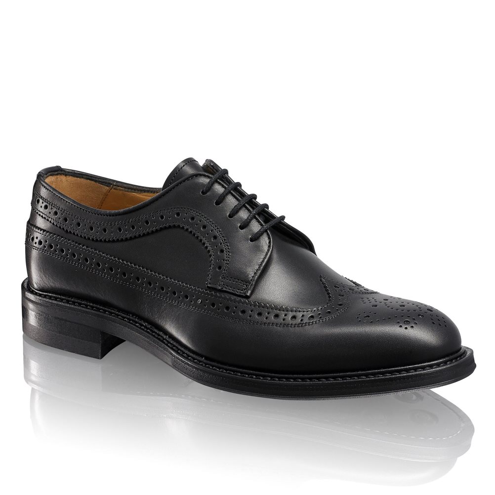 Pánské Společenské Boty Russell & Bromley Southport Rubber Sole Derby Černé | CZ-51024W