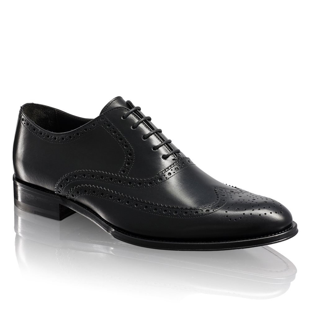 Pánské Společenské Boty Russell & Bromley Oak Antiqued Brogue Oxford Černé | CZ-79584U