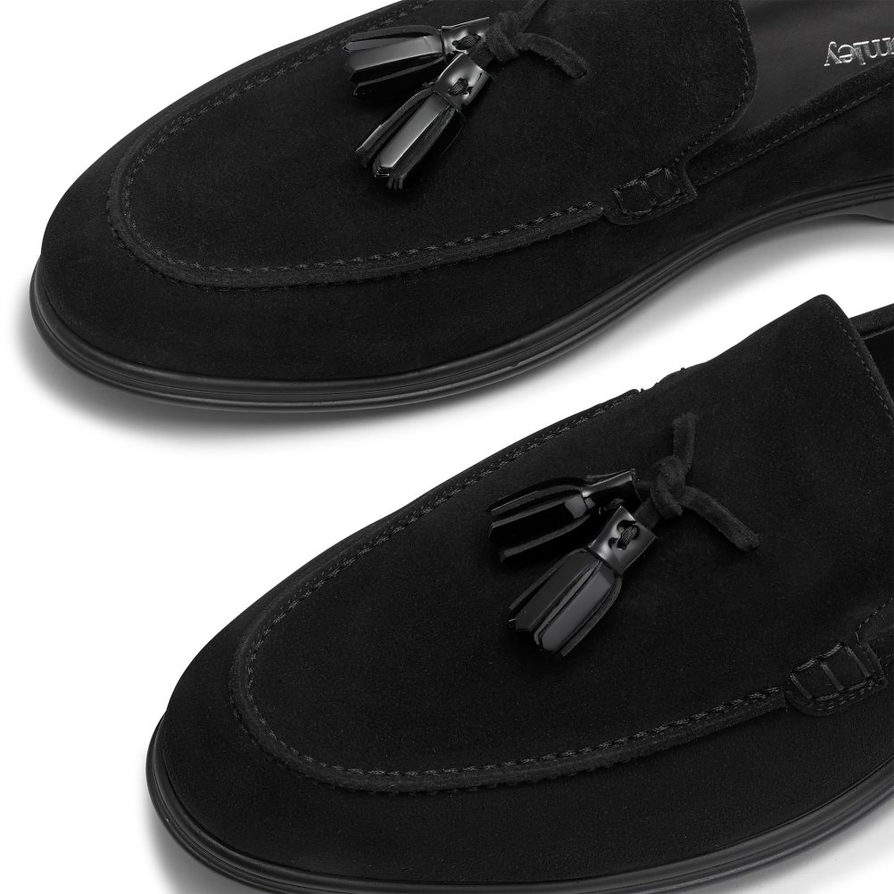 Pánské Společenské Boty Russell & Bromley Tassel Tassel Černé | CZ-92601I