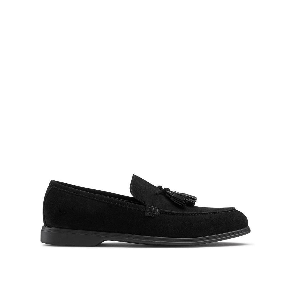 Pánské Společenské Boty Russell & Bromley Tassel Tassel Černé | CZ-92601I