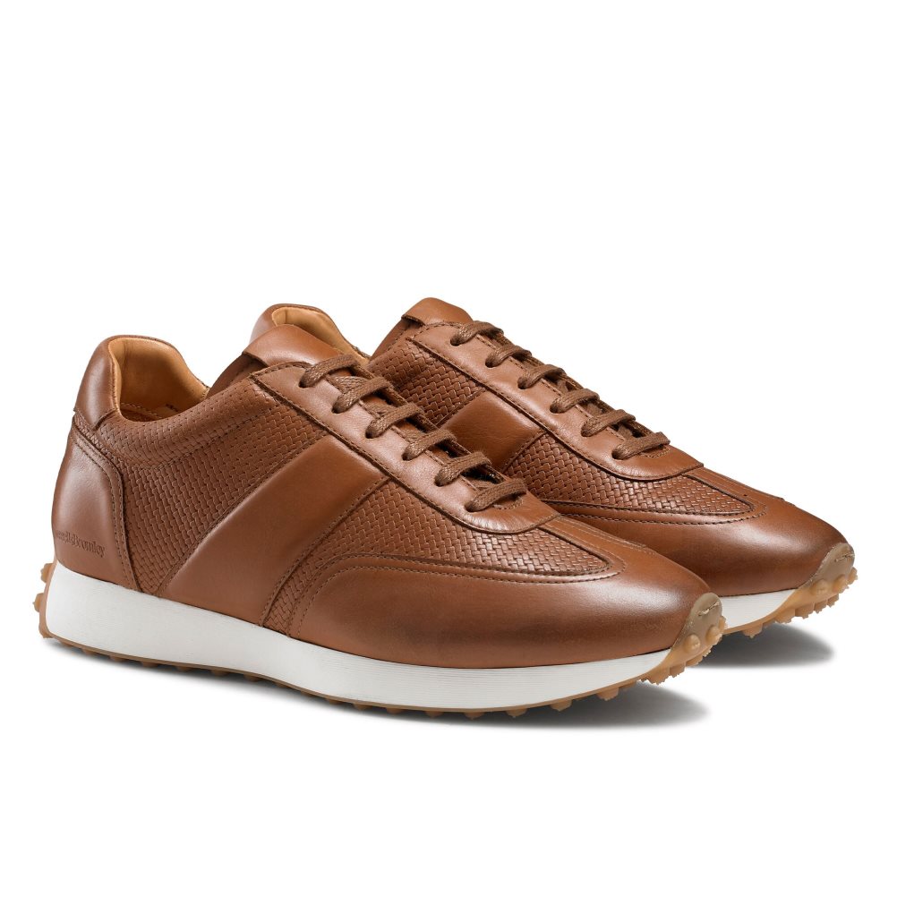 Pánské Tenisky Russell & Bromley Candidate Oxford Krajkové Runner Hnědé | CZ-36805V