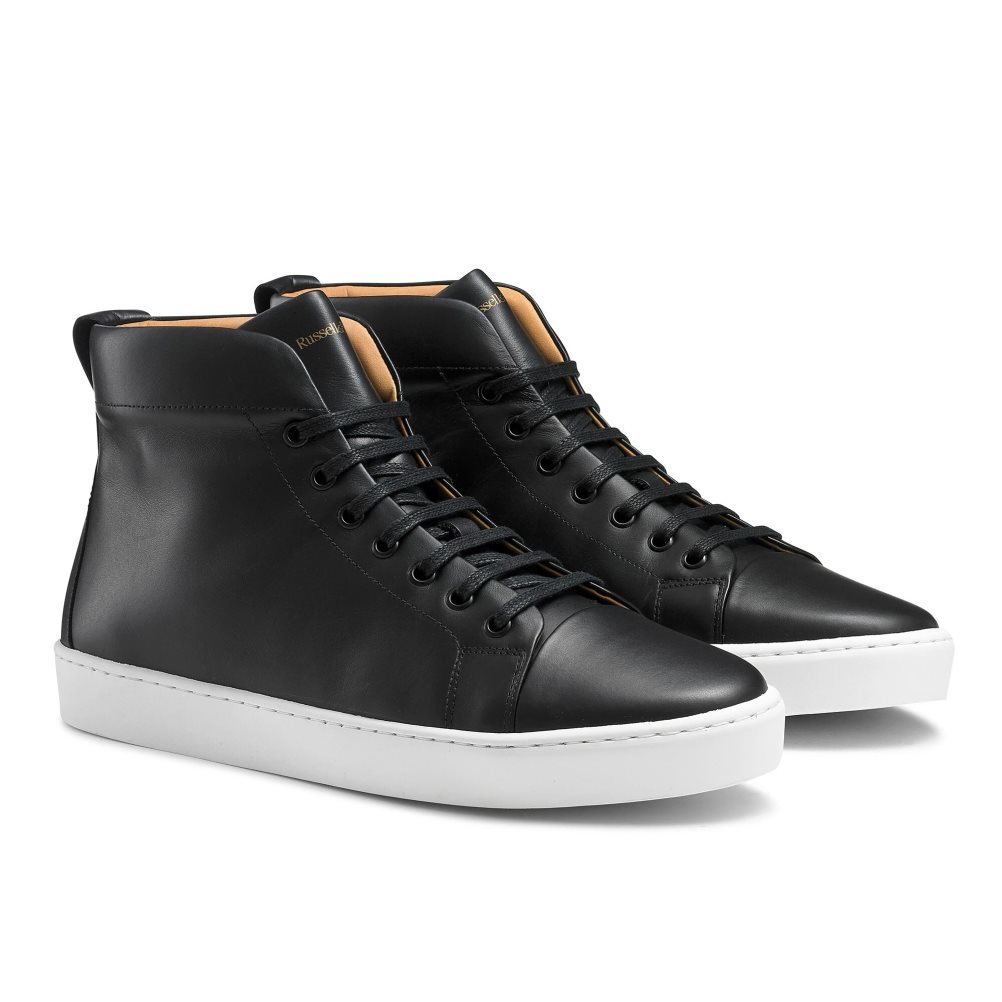 Pánské Tenisky Russell & Bromley Park Hi M High Top Černé | CZ-70683P