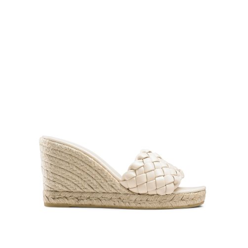 Dámské Boty Na Klínku Russell & Bromley Rhapsody Plaited Espadrilky Krém | CZ-26398S