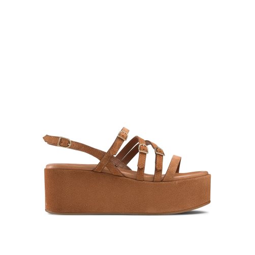 Dámské Boty Na Klínku Russell & Bromley Sunshine Přezkou Hnědé | CZ-40659Y