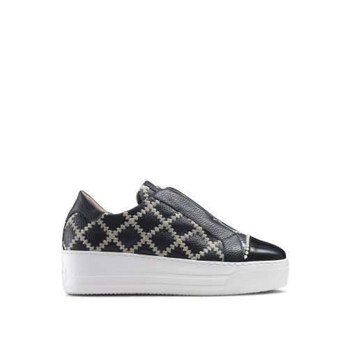 Dámské Boty Na Platformy Russell & Bromley Seawalk Laceless Černé Tmavě Blankyt | CZ-34529O