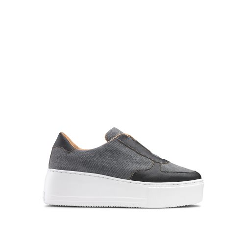 Dámské Boty Na Platformy Russell & Bromley Park Ave Eco Flatform Šedé | CZ-51980F