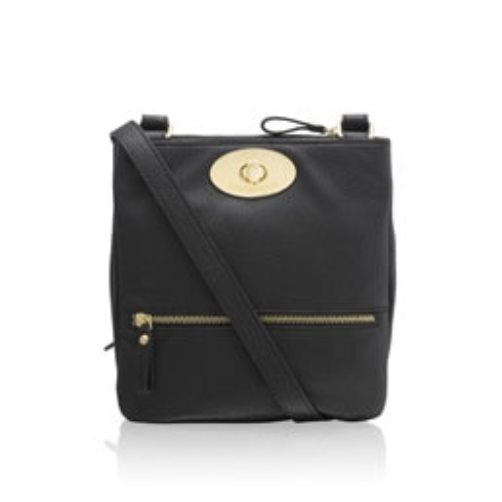 Dámské Crossbody Kabelky Russell & Bromley Lincoln Turnlock Černé | CZ-39210H