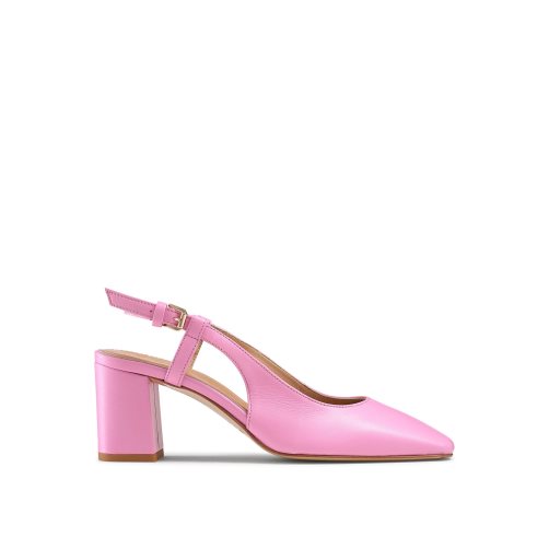 Dámské Podpatky Russell & Bromley Sugar Pie Slingback Block Růžové | CZ-41260Q