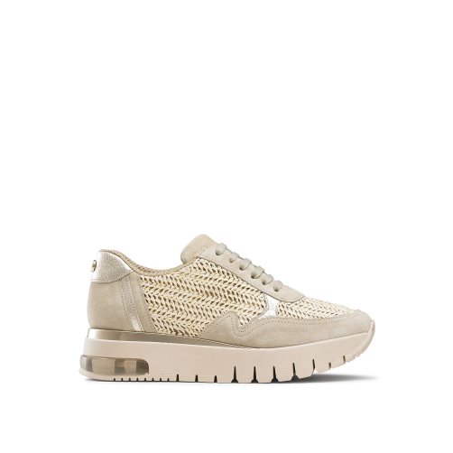 Dámské Tenisky Russell & Bromley Island Hop Raffia Runner Šedé | CZ-78391H