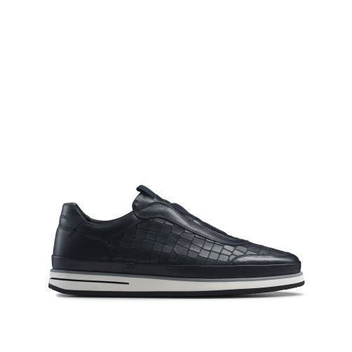 Pánské Tenisky Russell & Bromley San Giusto Oxford Laceless Tmavě Blankyt | CZ-48075N